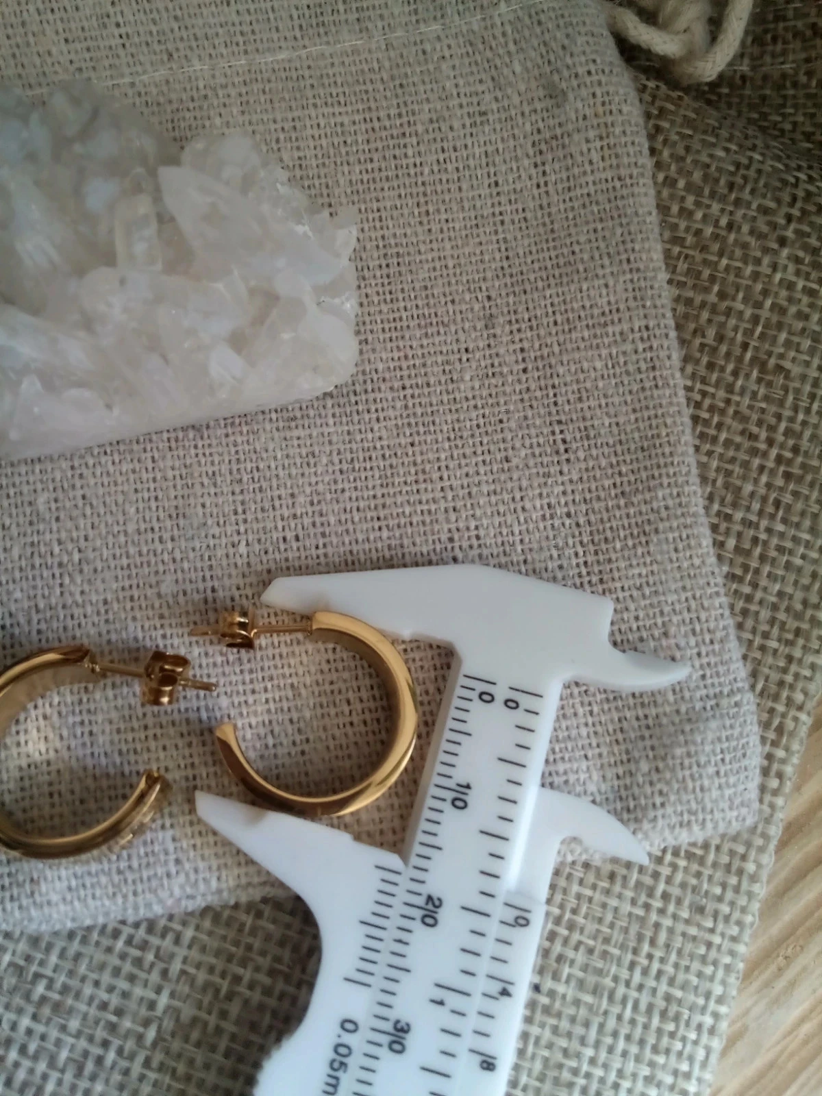 Boucles d'oreilles acier inoxydable et zircons – photo 4